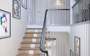 Дизайн лестницы, мансарда